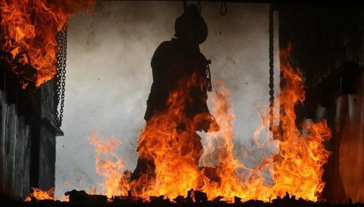 Qarshida kafe hududida yong‘in sodir bo‘ldi