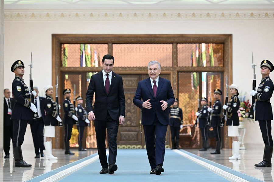 Ko‘ksaroyda O‘zbekiston va Turkmaniston rahbarlari o‘rtasida tor doiradagi muzokaralar bo‘lib o‘tdi